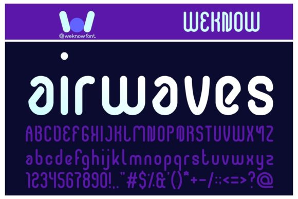 Airwaves: A Striking Display Font for Crafters and Product Designers
