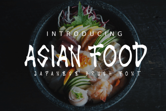 Asian Food Font: A Stylish Touch for Crafters and Product Designers