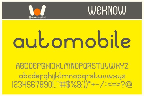 Automobile: A Bold Display Font for High-Impact Design Projects