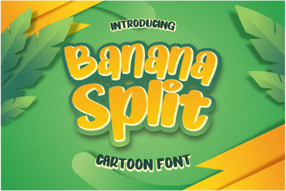 Banana Split Cartoon: A Playful Display Font for Crafters & Sellers