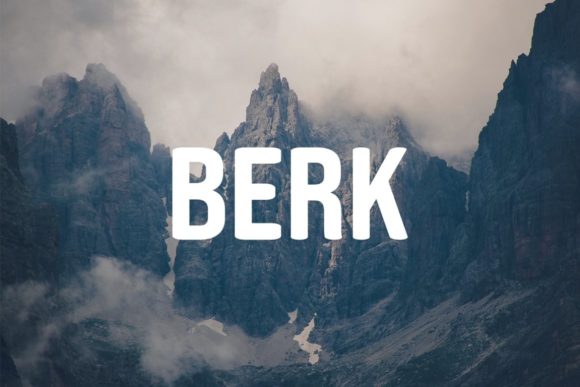 Berk: A Modern Display Font for Bold Brand Identities