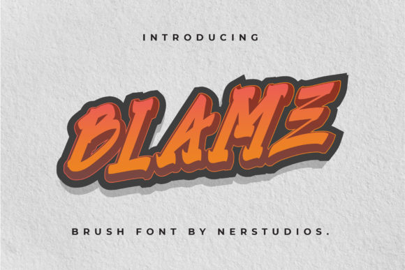 Blame: A Bold Display Font for Handmade Labels, Invitations, and More