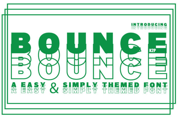 Bounce: A Bold Display Font for Crafters and Product Designers