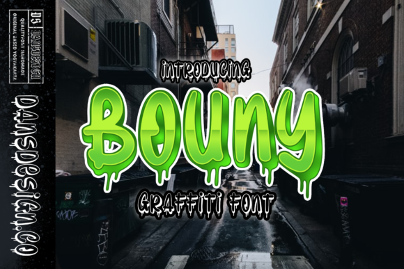 Bouny: A Graffiti-Styled Display Font That Brings Urban Energy to Branding