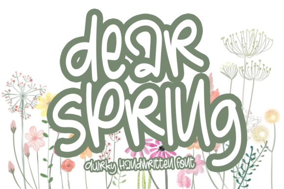 Dear Spring Font: A Relaxed Typeface for Editorial Design