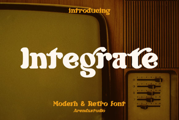 Integrate: A Bold, Retro Display Font for Modern Branding Projects