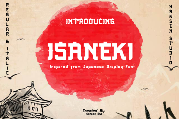 Isaneki: A Japanese-Inspired Display Font for Modern Web Design