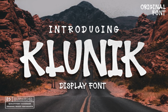 Klunik: A Playful Display Font for Charming Editorial Designs