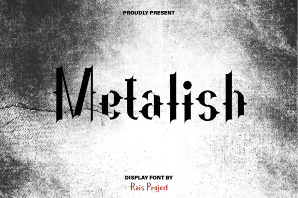Metalish: A Mystically Cool Display Font for Bold Brand Identities