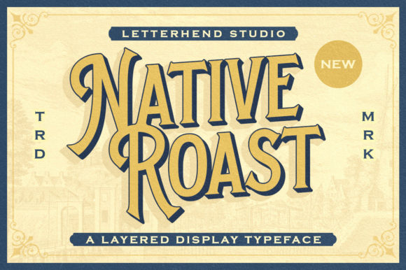 Native Roast: A Bold Display Font for Impactful Marketing Design