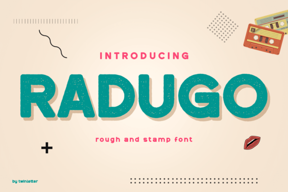 Radugo: A Bold Display Font for Crafters and Product Creators