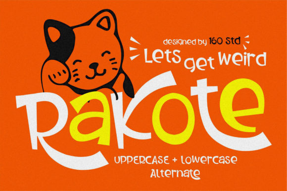 Rakote: A Playful Display Font for Editorial Charm