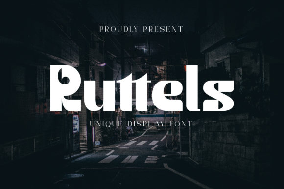 Ruttels Font: A Bold Display Typeface for Branding