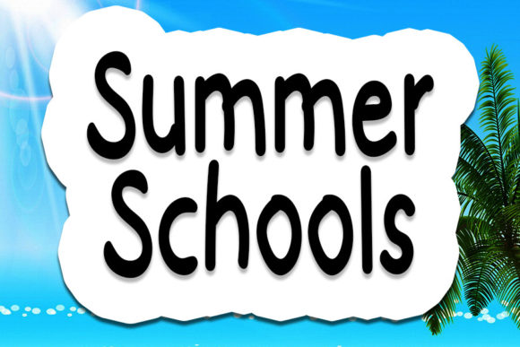Summer Schools: A Friendly Display Font for Authentic Branding Projects