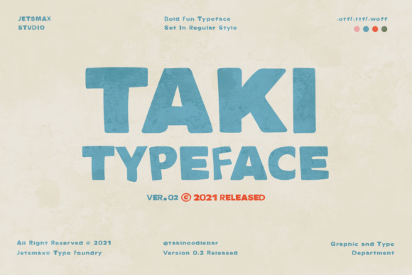 Taki: A Vintage-Inspired Display Font for Crafters and Makers